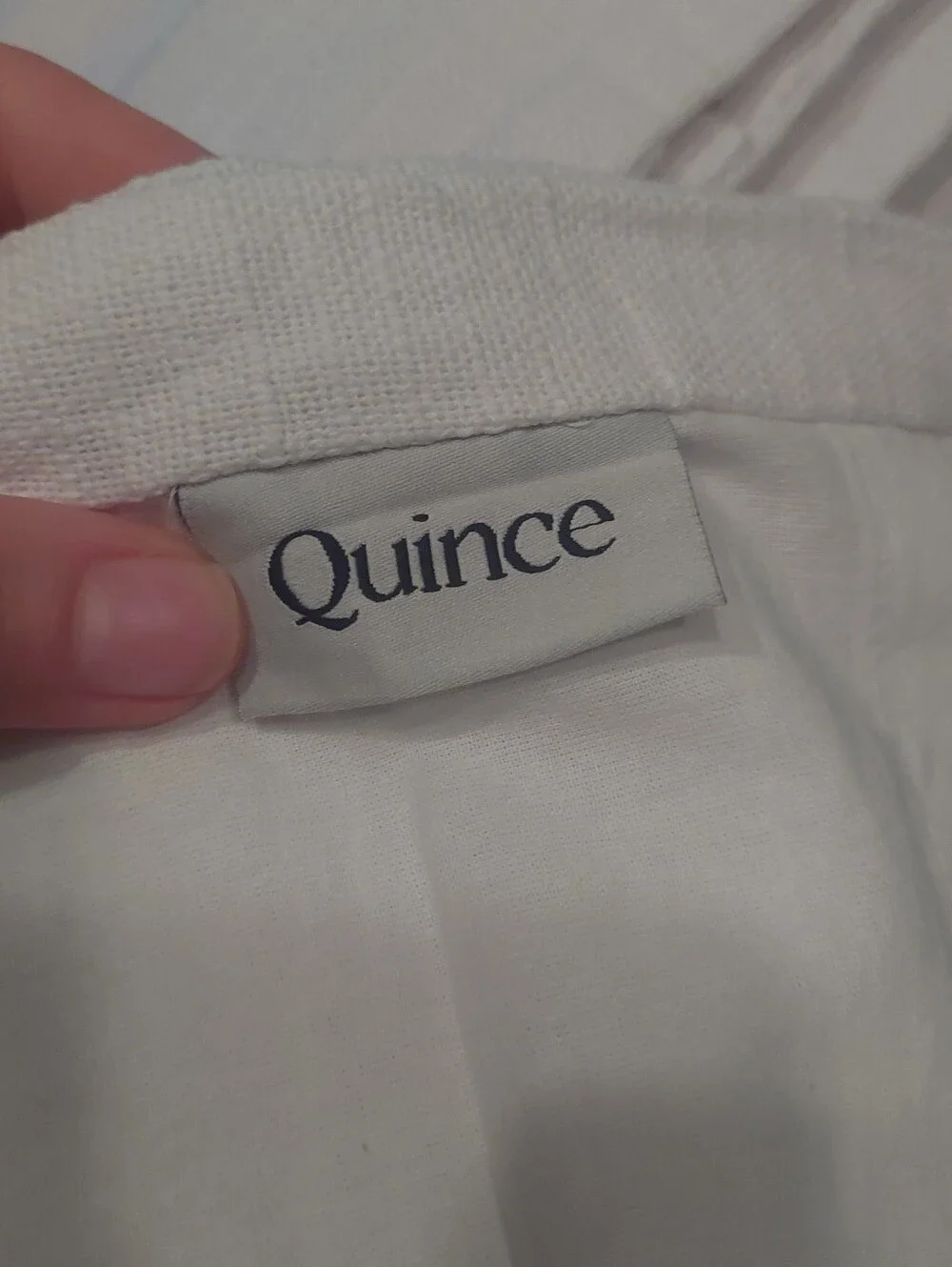 NWT! Quince 100% Cotton White Slub Curtains, 48